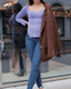 TOP MANCHES LONGUES DÉCOLLETÉ EN CŒUR