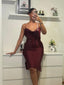 ROBE MI-LONGUE SATINÉE FENDUE SUR LE COTÉ