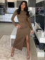 ROBE LONGUE FENDUE SUR LE COTÉ
