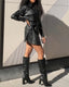 ROBE COURTE SIMILI CUIR